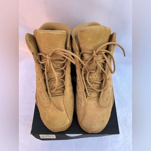 Air Jordan 13 Retro Gold Brown Suede Size 6Y